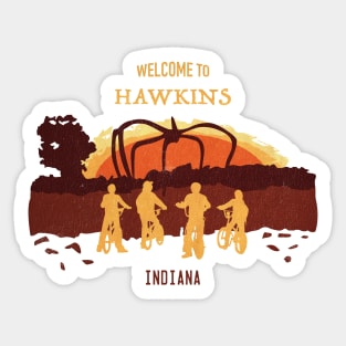 Welcome to Hawkins Tees Sticker